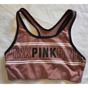 Victoria's Secret Women's Pink Mauve/Brown Sports Bra Size Medium